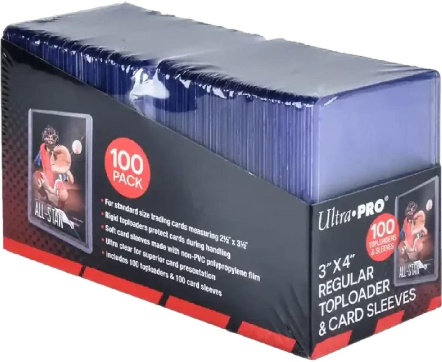 Ultra Pro 3x4 Toploader Card Sleeves (100pcs)