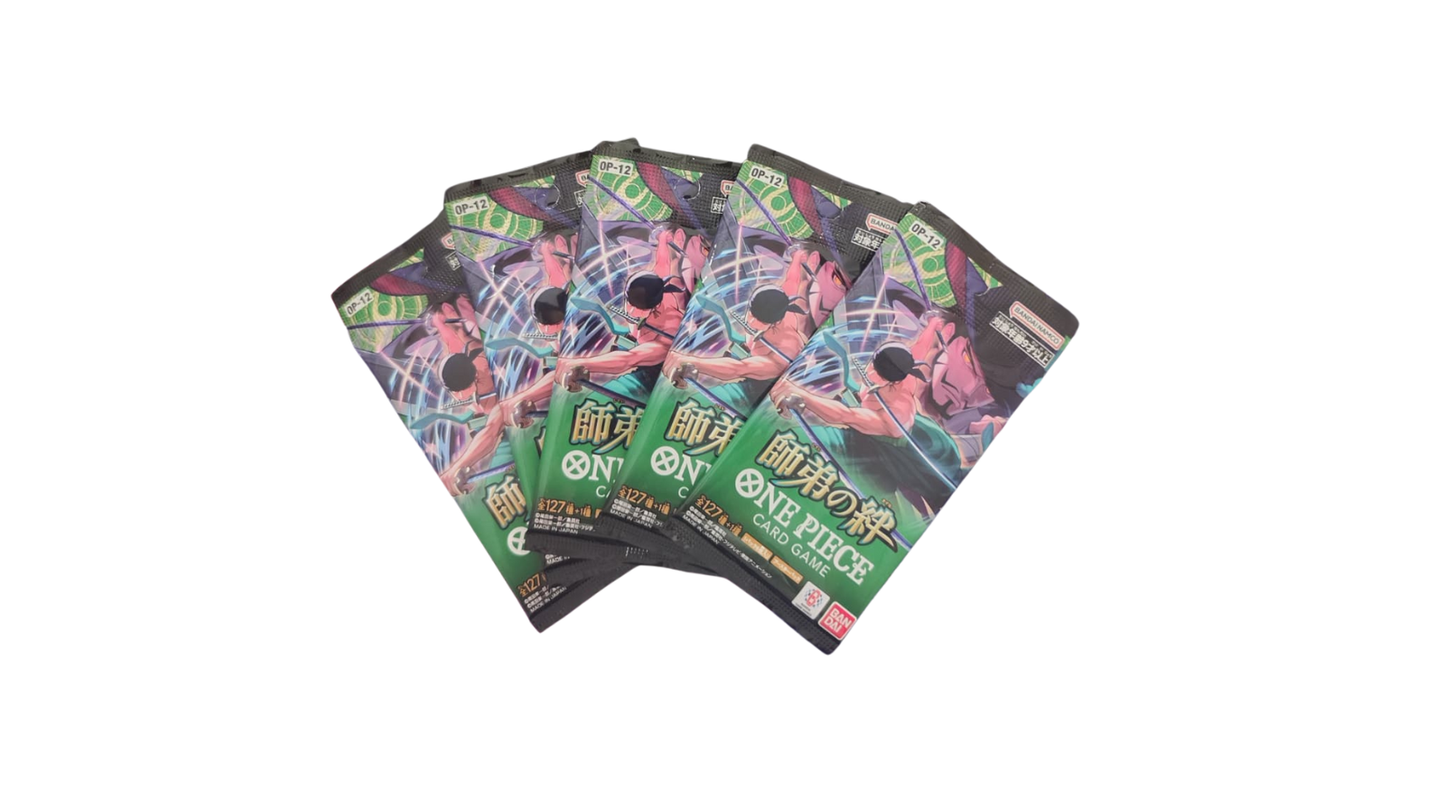 5 Sobres Legacy of the Master OP-12 Japones